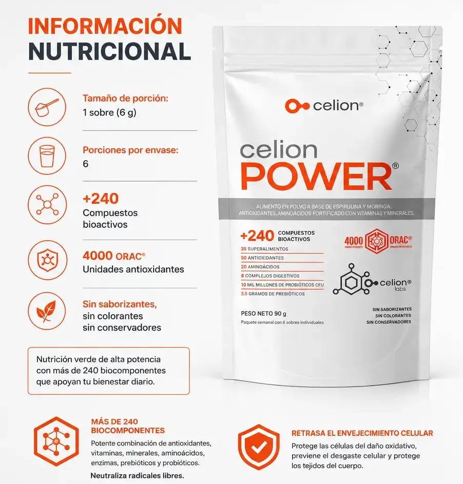 CELION POWER — Información Nutricional